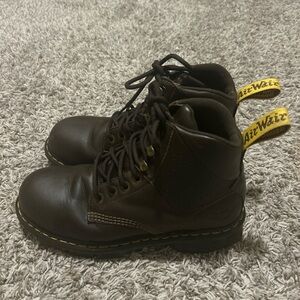 Men’s Dr Martens Boot Sz 10 Brown Steel Toe Air Wair Britton Industrial Work
